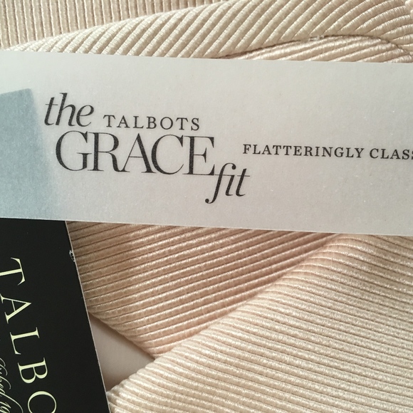 Talbots 6 jacket light pink peacoat cotton silk - Picture 3 of 8